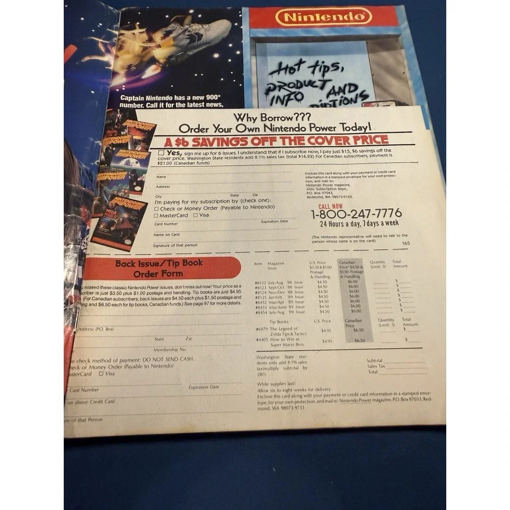 Nintendo Power Magazine Duck Tales September October 1989 with‎ Inserts